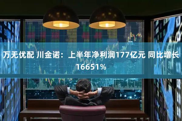 万无优配 川金诺：上半年净利润177亿元 同比增长16651%